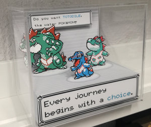 Pokemon Evolution Totodile Cubic Diorama