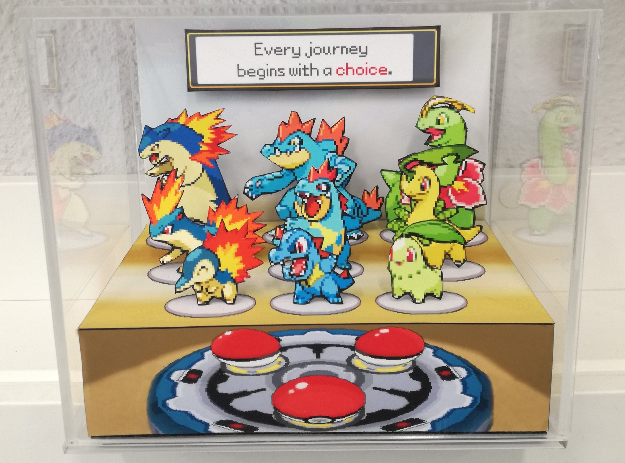 Pokemon Soul Silver/Heart Gold Red Battle Cubic Diorama – ARTS-MD