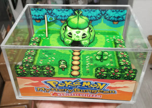 Pokemon Mystery Dungeon Bulbasaur Flat Cubic Diorama