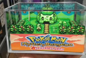 Pokemon Mystery Dungeon Bulbasaur Flat Cubic Diorama