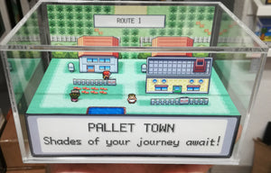 Pokemon Fire Red Pallet Town Flat Cubic Diorama