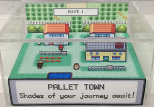 Pokemon Fire Red Pallet Town Flat Cubic Diorama