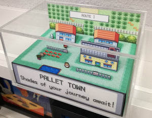 Pokemon Fire Red Pallet Town Flat Cubic Diorama