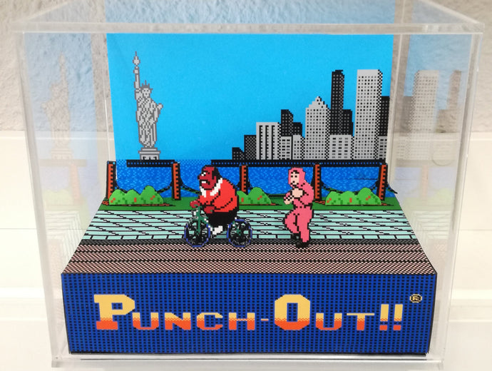 Punch Out Training Cubic Diorama