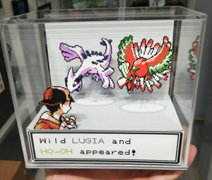 Pokemon Lugia and Ho-Oh Cubic Diorama