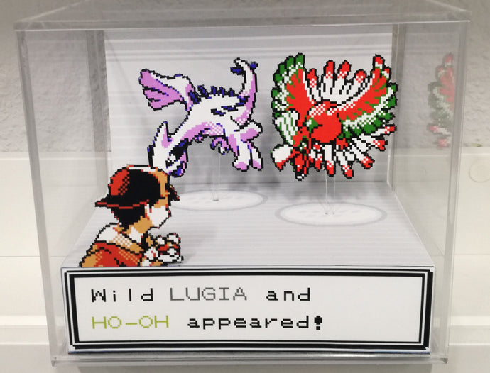 Pokemon Lugia and Ho-Oh Cubic Diorama