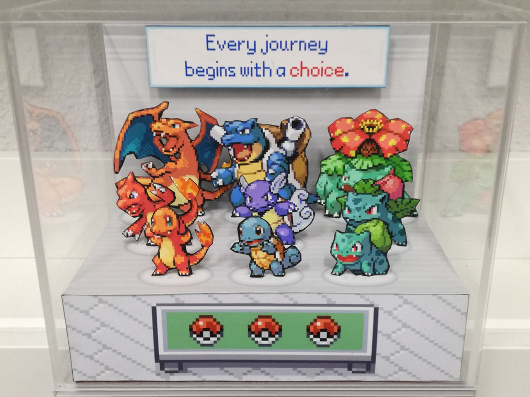 Pokemon Fire Red/ Leaf Green Evolutions Cubic Diorama