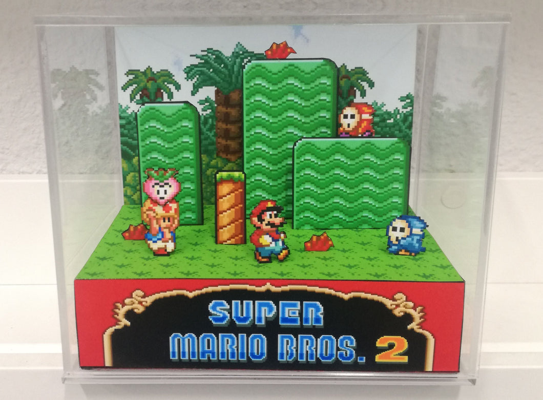 Super Mario 2 All-Stars Cubic Diorama