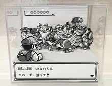 Load image into Gallery viewer, Pokemon Blue Battle Cubic Diorama