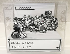 Pokemon Blue Battle Cubic Diorama