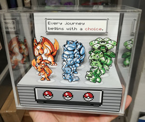 Pokemon Red/Blue - GeekRama diorama em cubo