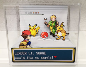 Pokemon Fire Red/ Leaf Green Gym Leaders Cubic Diorama