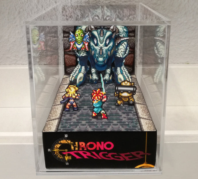 Chrono Trigger Tyranno and Azala Cubic Diorama