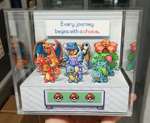 Pokemon Fire Red/ Leaf Green Evolutions Cubic Diorama