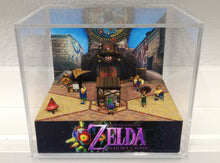 Load image into Gallery viewer, Zelda Majoras Mask Clock Town Cubic Diorama