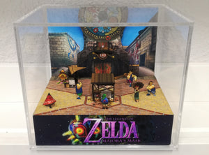 Zelda Majoras Mask Clock Town Cubic Diorama