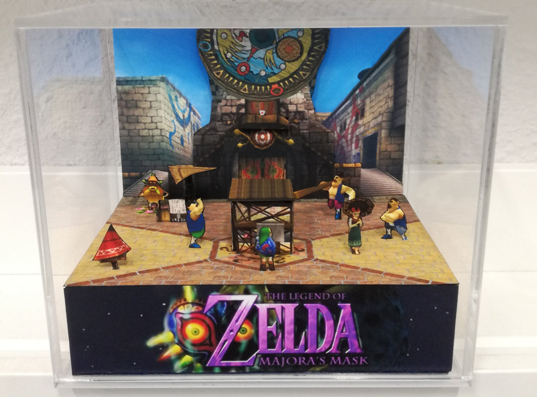 Zelda Majoras Mask Clock Town Cubic Diorama