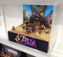 Load image into Gallery viewer, Zelda Majoras Mask Clock Town Cubic Diorama