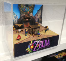 Load image into Gallery viewer, Zelda Majoras Mask Clock Town Cubic Diorama