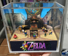 Load image into Gallery viewer, Zelda Majoras Mask Clock Town Cubic Diorama