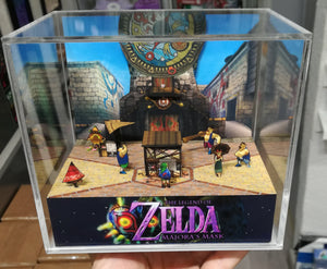 Zelda Majoras Mask Clock Town Cubic Diorama