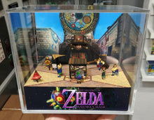 Load image into Gallery viewer, Zelda Majoras Mask Clock Town Cubic Diorama