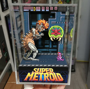 Super Metroid Mother Brain Cubic Diorama