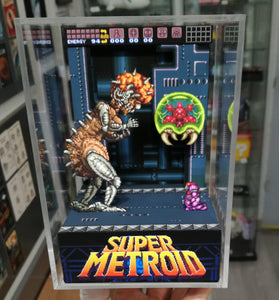 Super Metroid Mother Brain Cubic Diorama