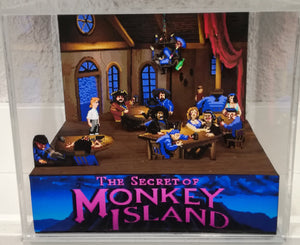 Monkey Island Scumm Bar Cubic Diorama