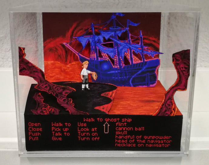 Monkey Island Hell Cubic Diorama