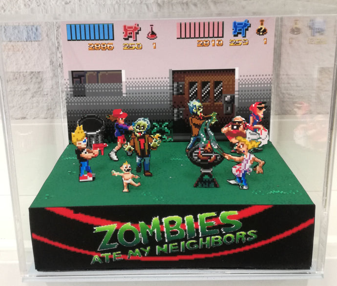 Zombies Ate my Neighbors Cubic Diorama