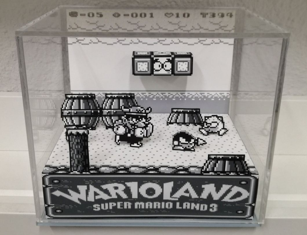 Super Mario Land 3 Wario Land Cubic Diorama