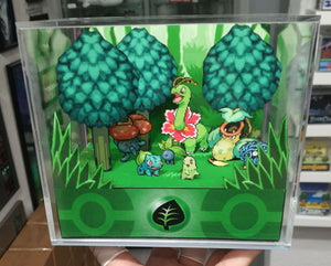 Pokemon Home Grass Cubic Diorama