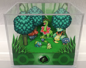 Pokemon Home Grass Cubic Diorama