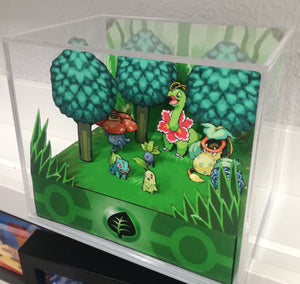 Pokemon Home Grass Cubic Diorama