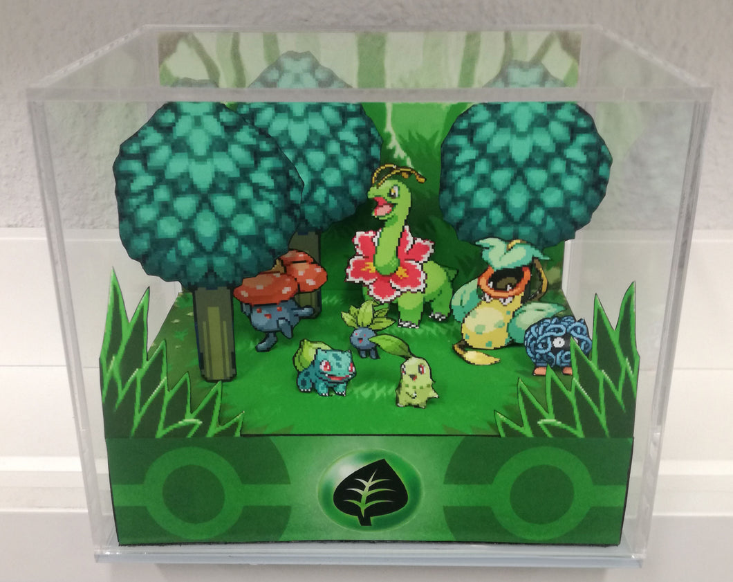 Pokemon Home Grass Cubic Diorama