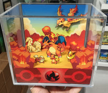 Load image into Gallery viewer, Pokemon Home Fire Cubic Diorama