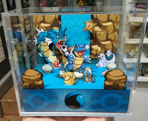 Pokemon Home Water Cubic Diorama