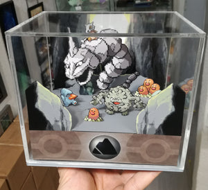 Pokemon Home Rock/Ground Cubic Diorama