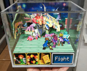 Golden Sun the Lost Age Doom Dragon Cubic Diorama