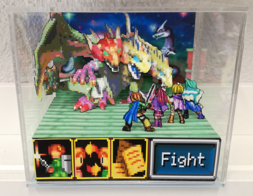 Golden Sun the Lost Age Doom Dragon Cubic Diorama