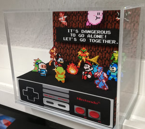 NES Characters Cubic Diorama