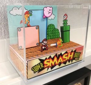 Super Smash Bros NES Cubic Diorama