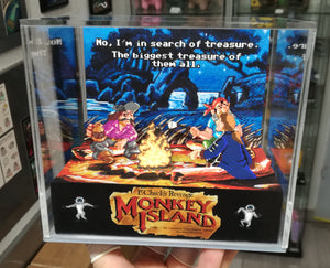Monkey Island 2 Campfire Cubic Diorama