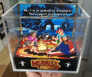 Monkey Island 2 Campfire Cubic Diorama