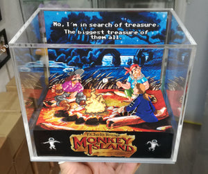 Monkey Island 2 Campfire Cubic Diorama
