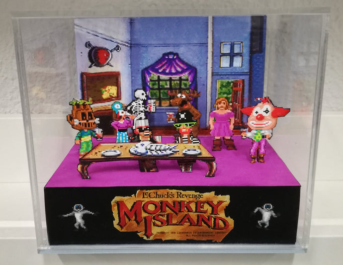 Monkey Island 2 Mardi Gras Cubic Diorama