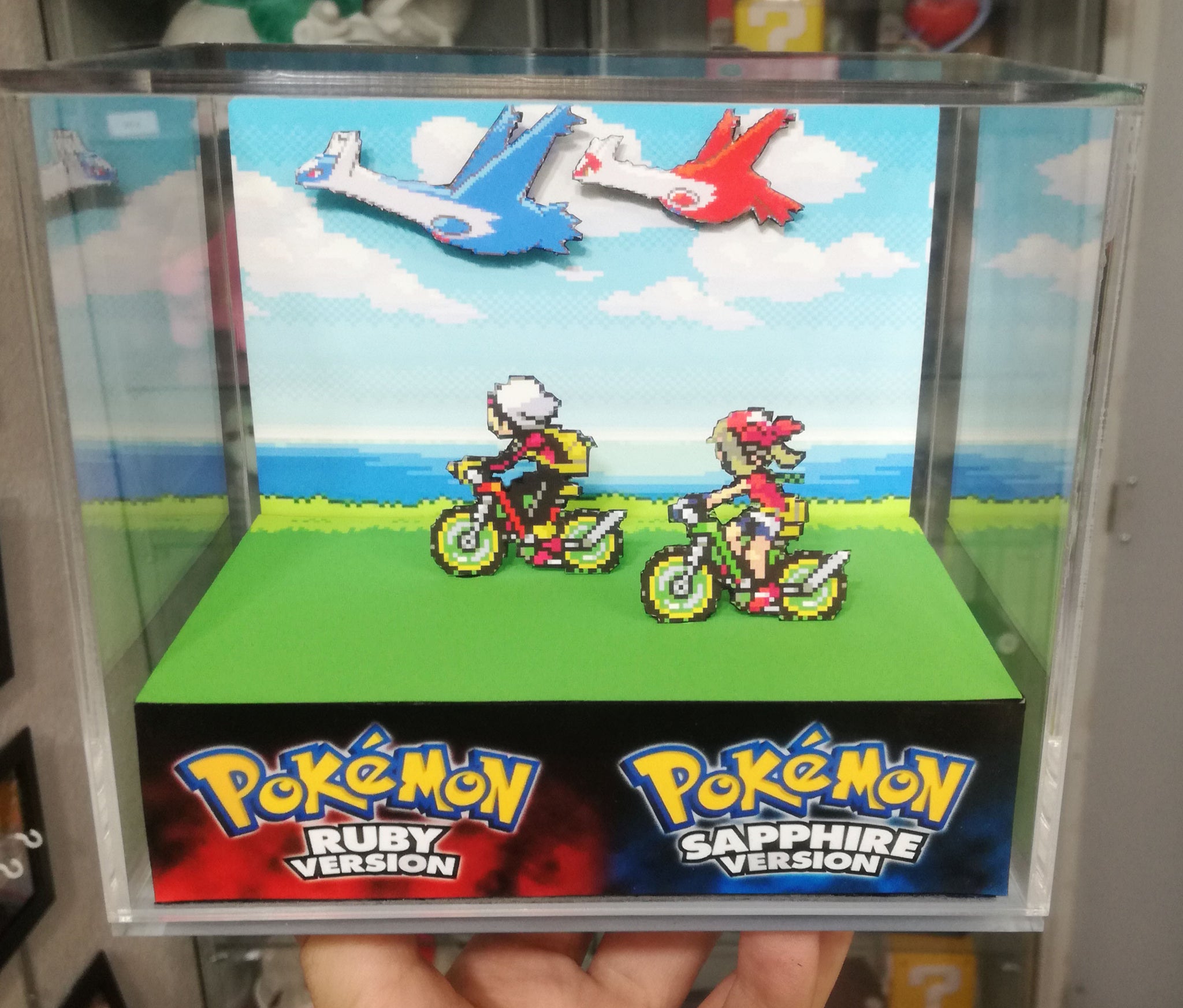 Pokemon Emerald Version 3D Diorama Cube 