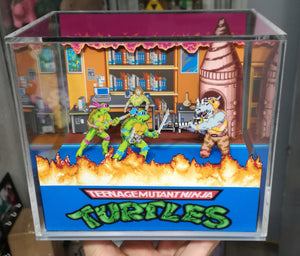 Teenage Mutant Ninja Turtles First Boss Cubic Diorama