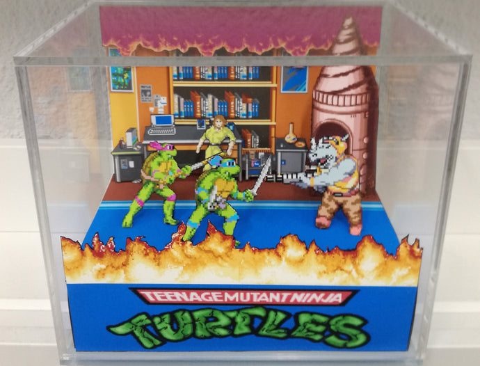 Teenage Mutant Ninja Turtles First Boss Cubic Diorama